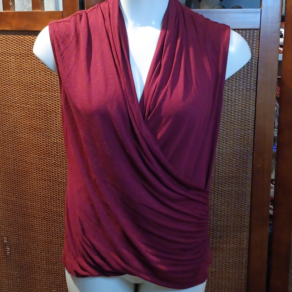 Vince Camuto Sleeveless Wrap Blouse